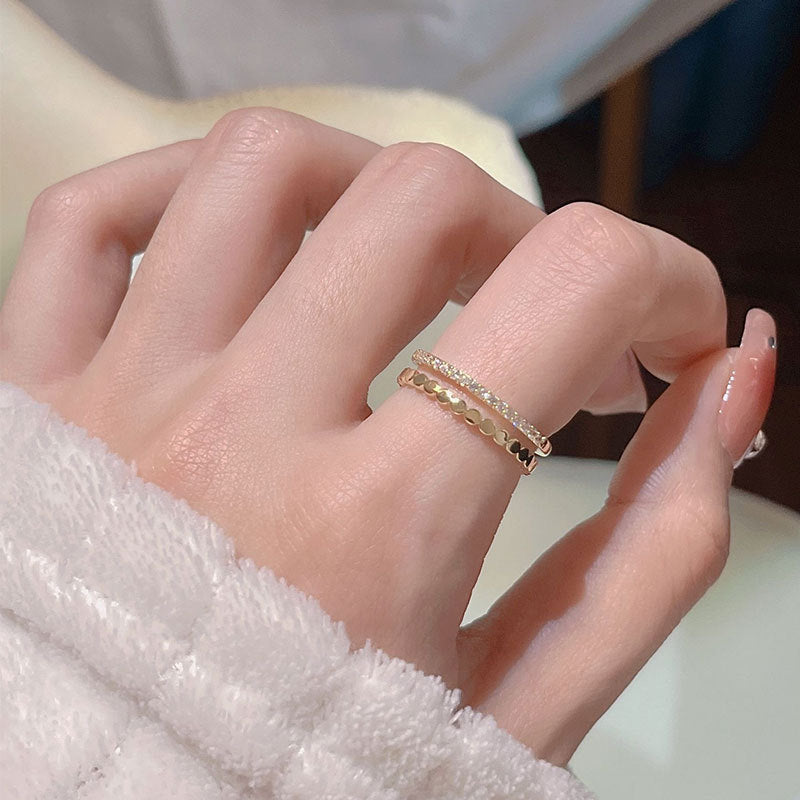 Damen filigraner Ring mit edlen Zirkonia-Elementen Shop Nory