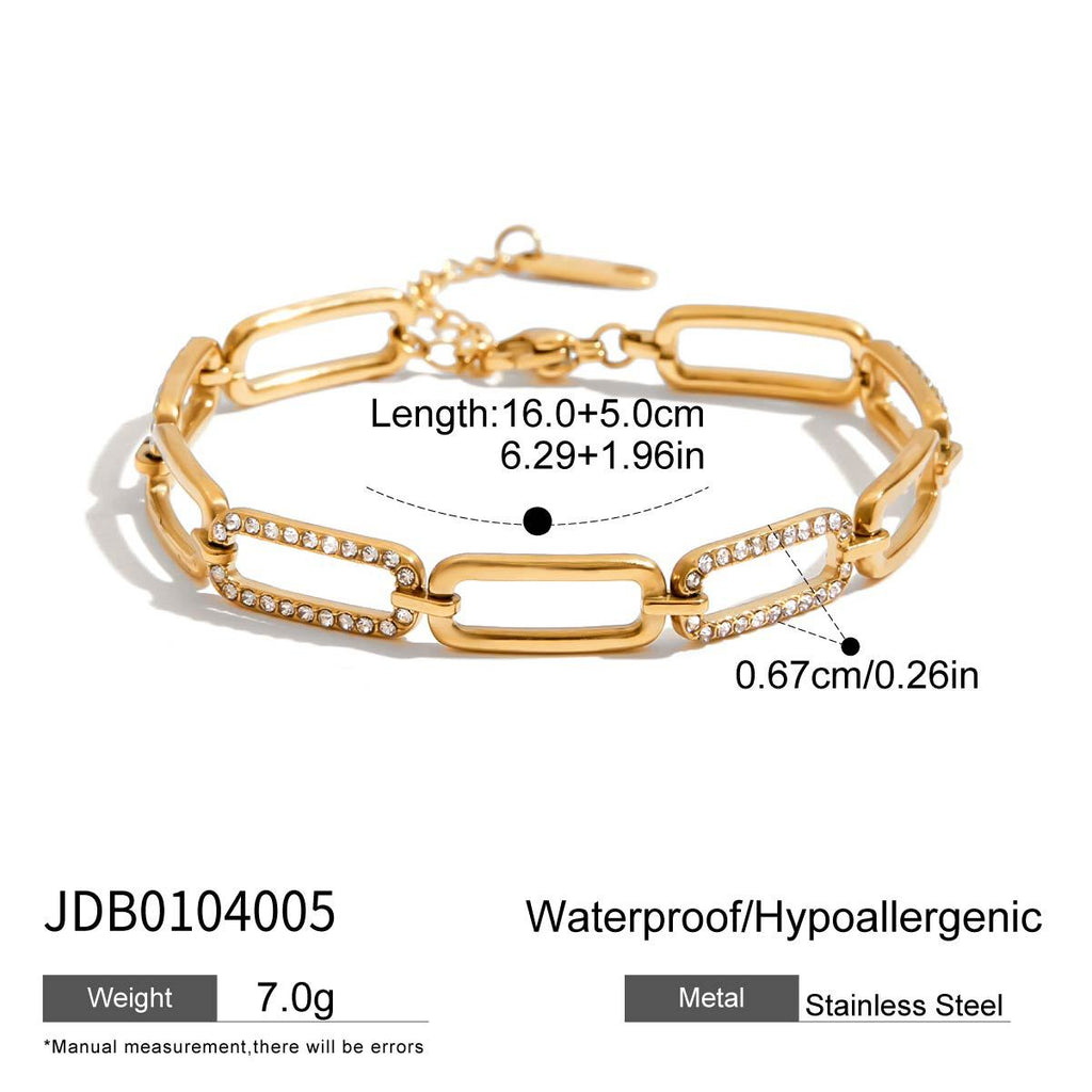 Damen Armband mit funkelnden Zirkonia und hochwertiger Edelstahlverarbeitung Shop Nory