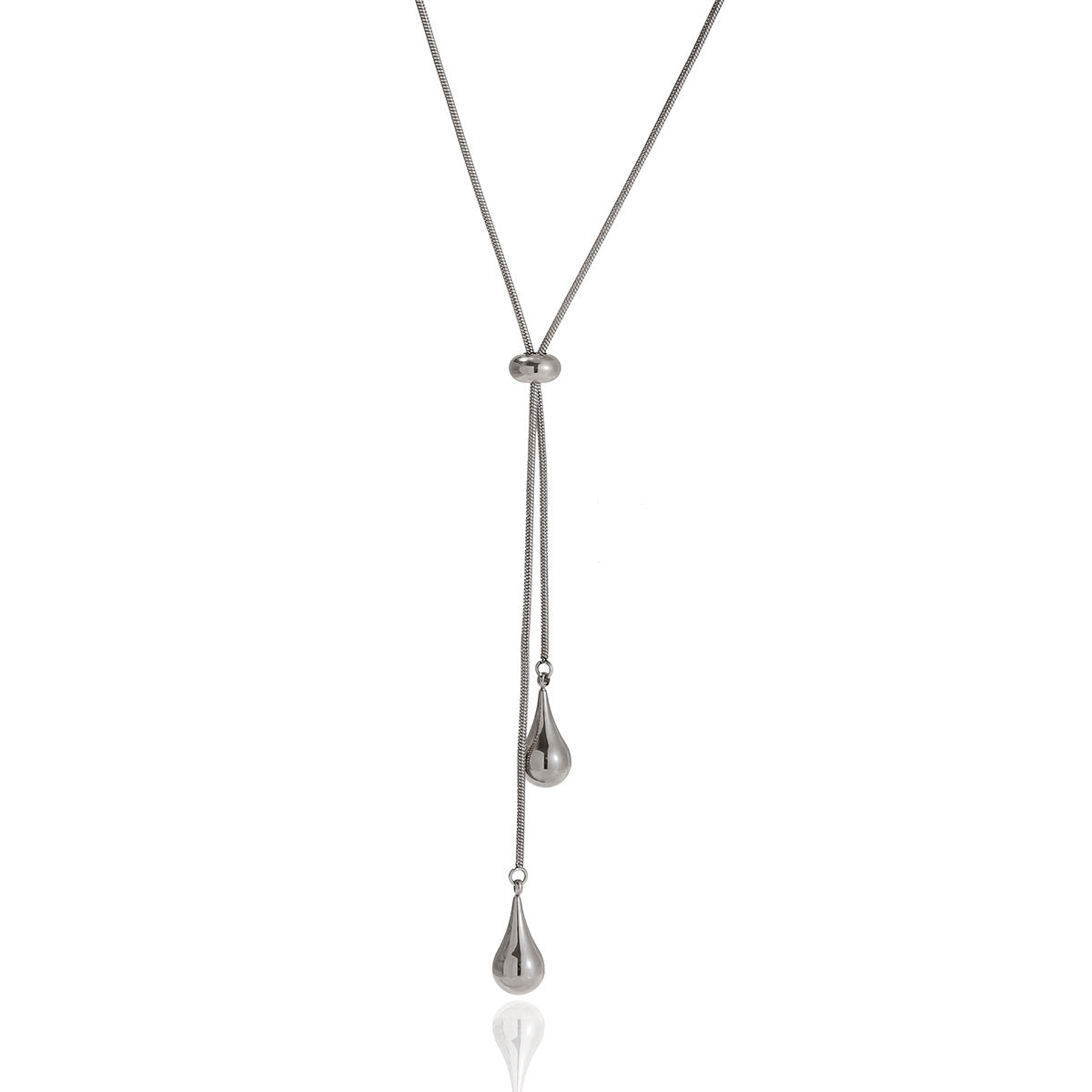 Damen Halskette mit elegantem Tropfen-Anhänger und hypoallergenem Edelstahl Shop Nory