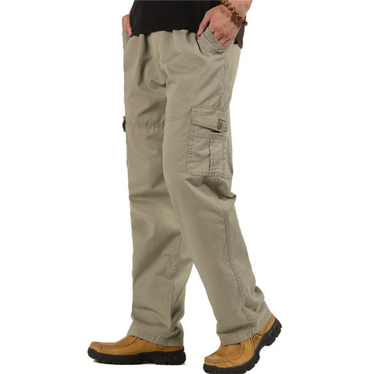 Herren Cargohose mit elastischem Bund, multifunktionalen Utility‑Taschen und geradem Schnitt Shop Nory