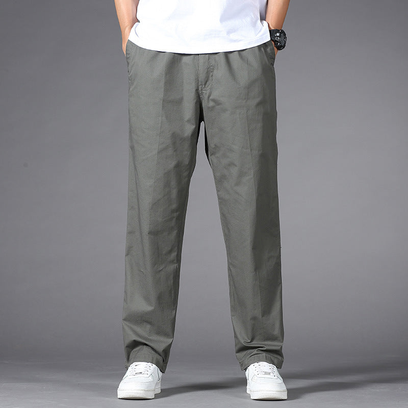 Herren Legere Relaxed-Fit Chinohose aus Baumwollmix mit elastischem Bund Shop Nory