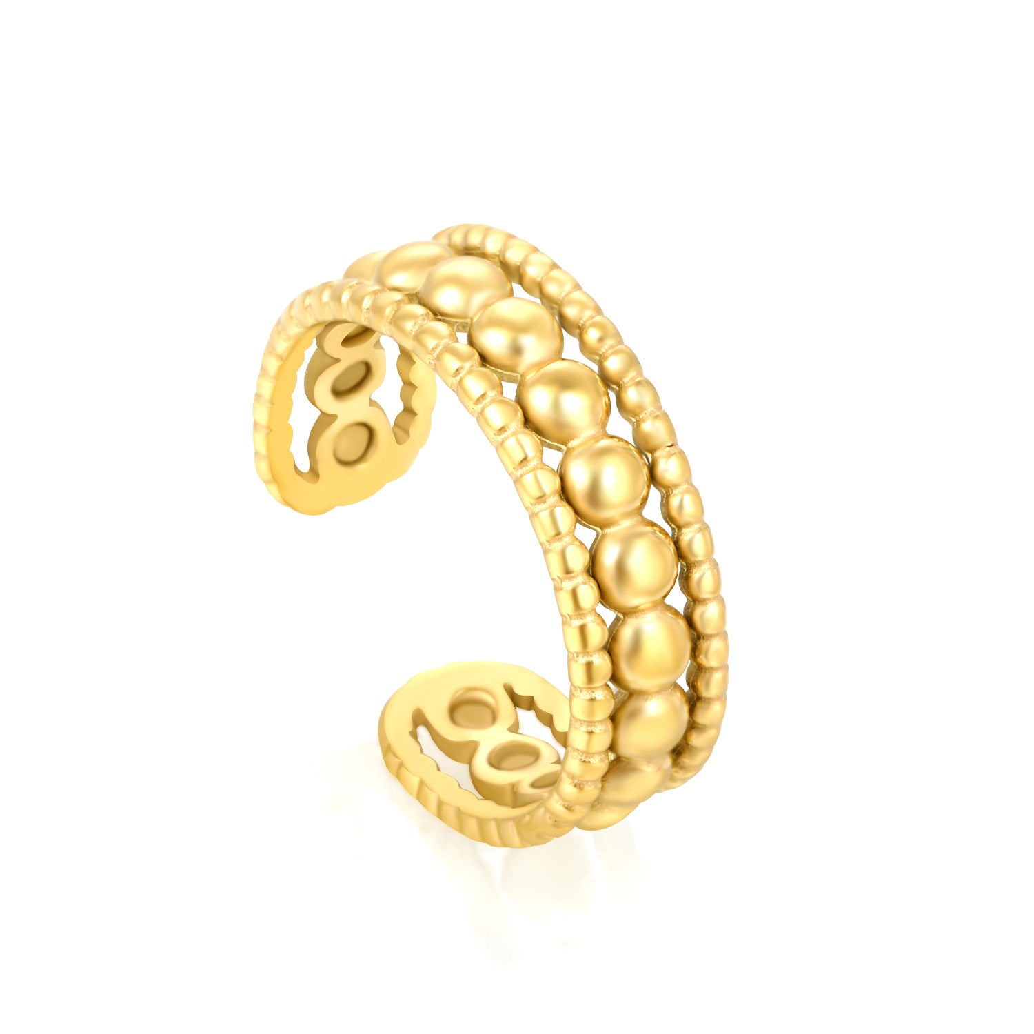 Damen Offenes Armband mit kunstvollem Perlenmotiv Shop Nory