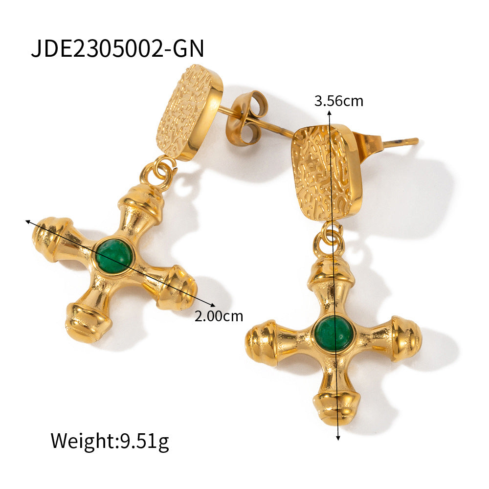 Damen Halskette mit luxuriösem Kreuzanhänger und feiner Edelstahlverarbeitung Shop Nory