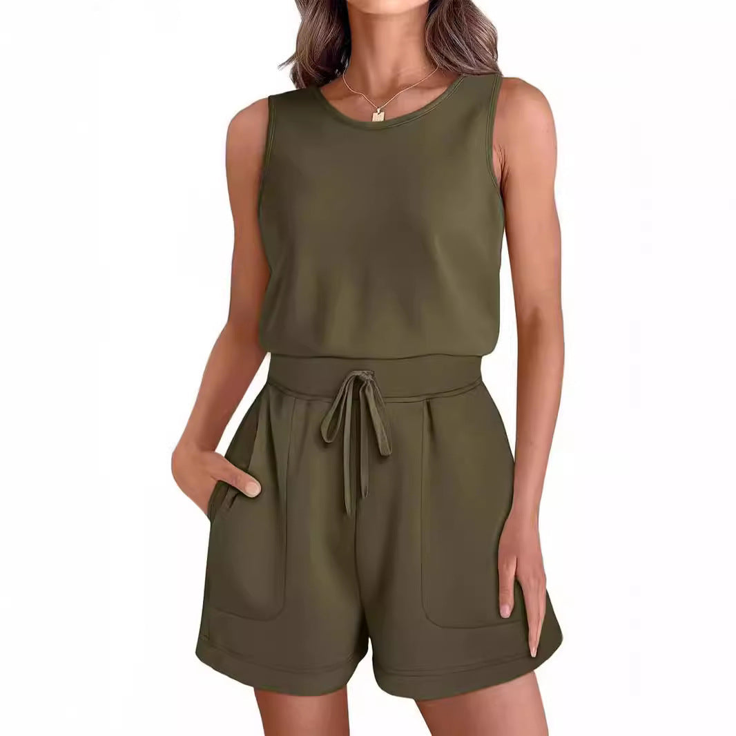 Damen Freizeit Overall mit modischen Taschen