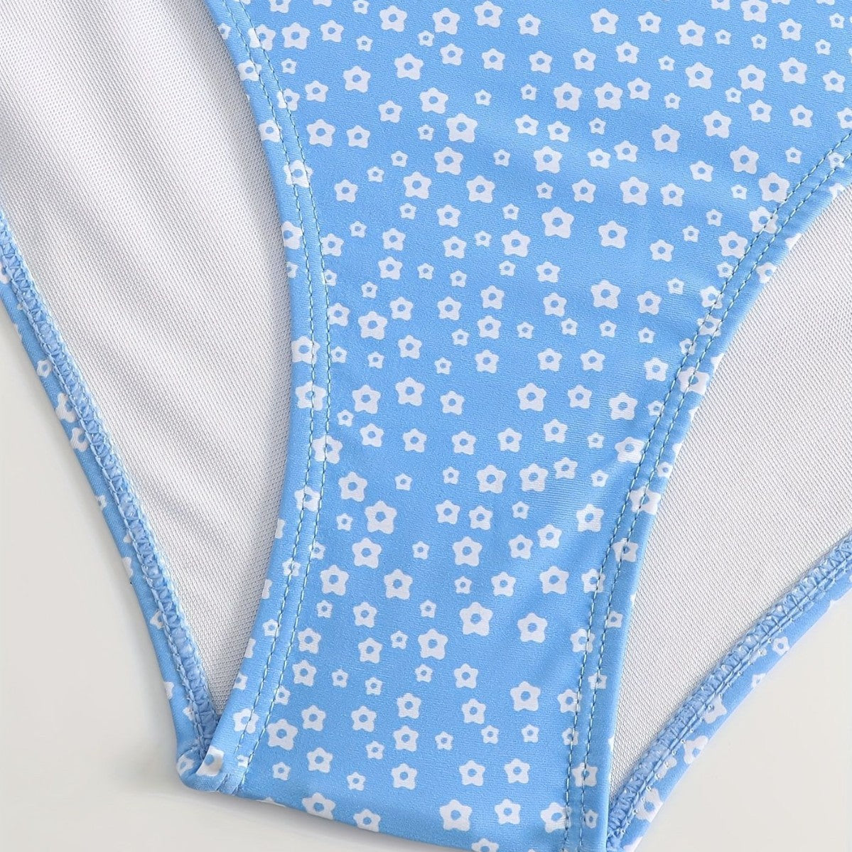 Damen Hochgeschnittener Bikini mit verspieltem Punktedesign