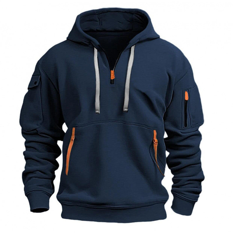 Herren Freizeit Kapuzenpullover mit praktischen Taschen Shop Nory
