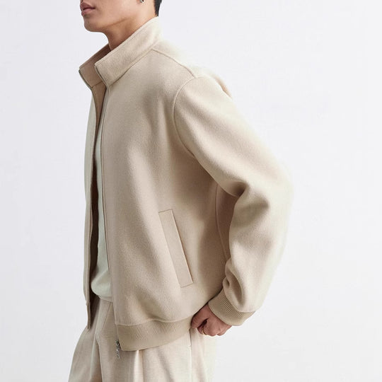 Herren Reißverschluss-Wollblouson mit Stehkragen Shop Nory