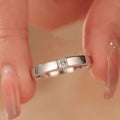 Damen Feiner Schmuckring mit quadratischem Zirkonia Shop Nory