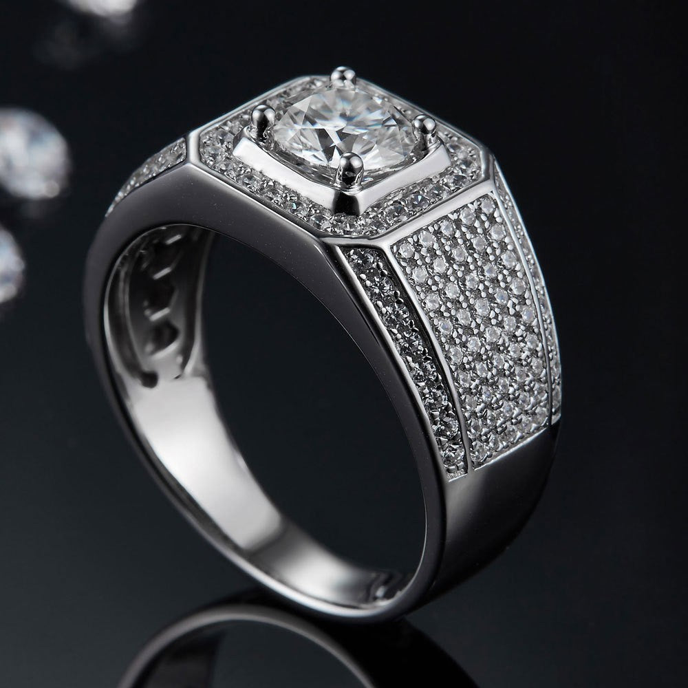 Damenring mit extravagantem Zirkonia-Besatz und luxuriösem Design Shop Nory