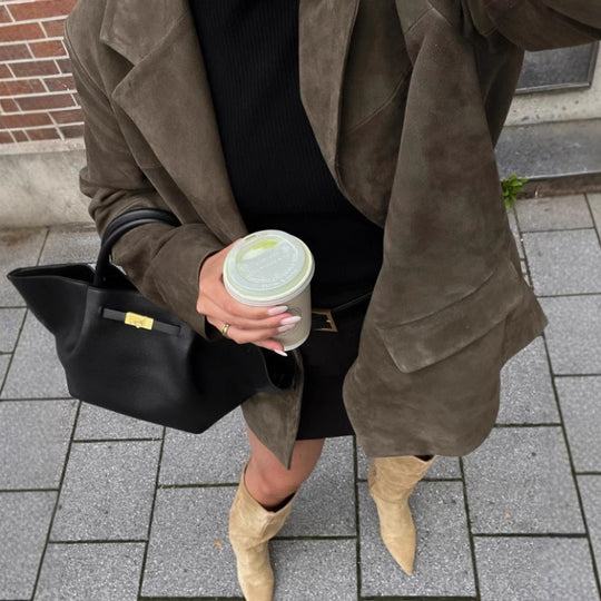 Damen Modische Sakko-Jacke