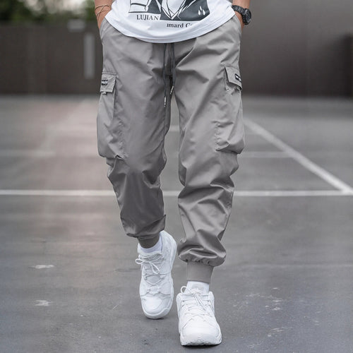 Herren Tapered Cargo-Joggerhose mit elastischem Tunnelzug, verstärkten Klappentaschen & gerippten Knöchelbündchen Shop Nory