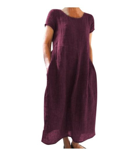 Damen Langarm Sommerkleid Shopnory