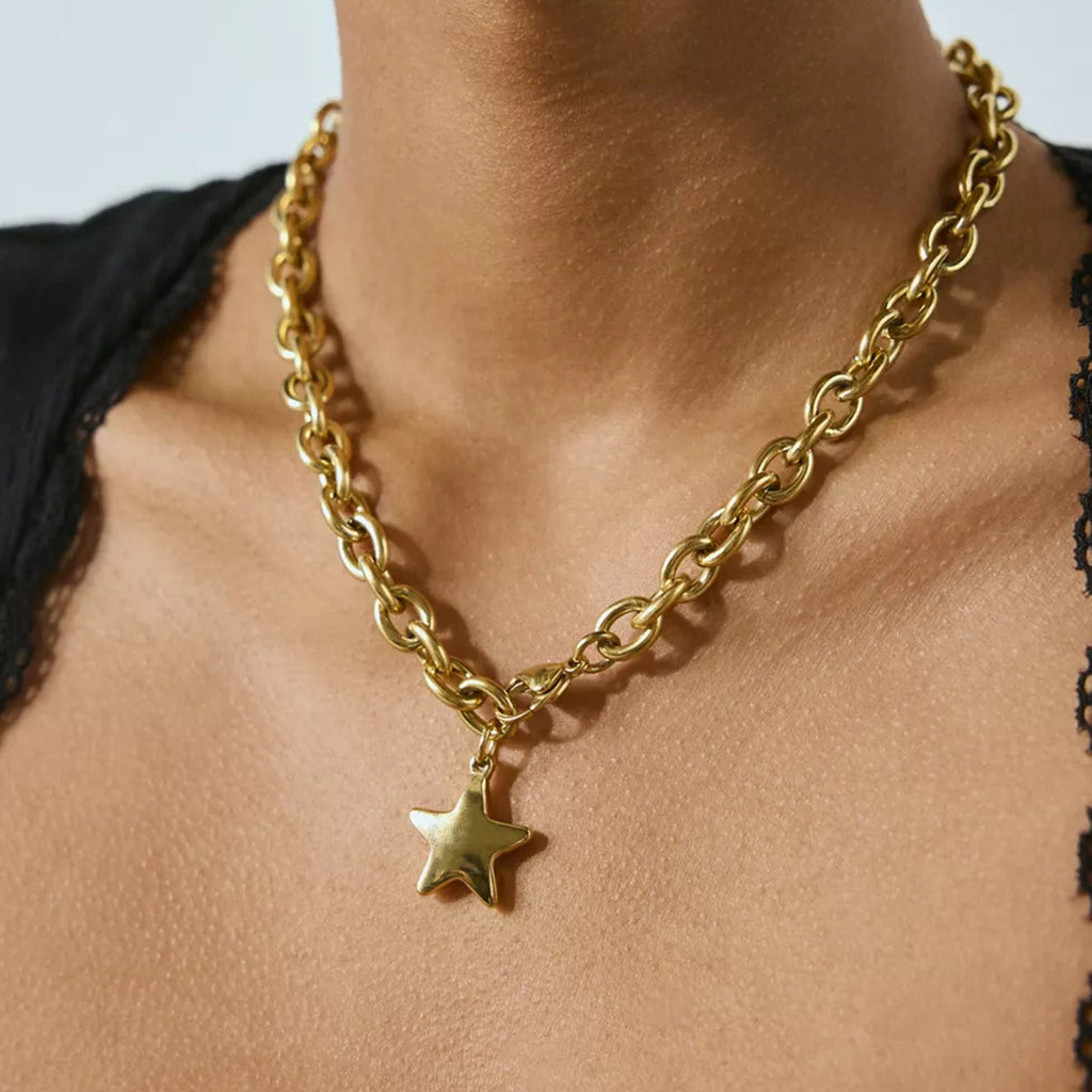 Damen Armband mit sternförmigem Anhänger aus hypoallergenem Edelstahl Shop Nory
