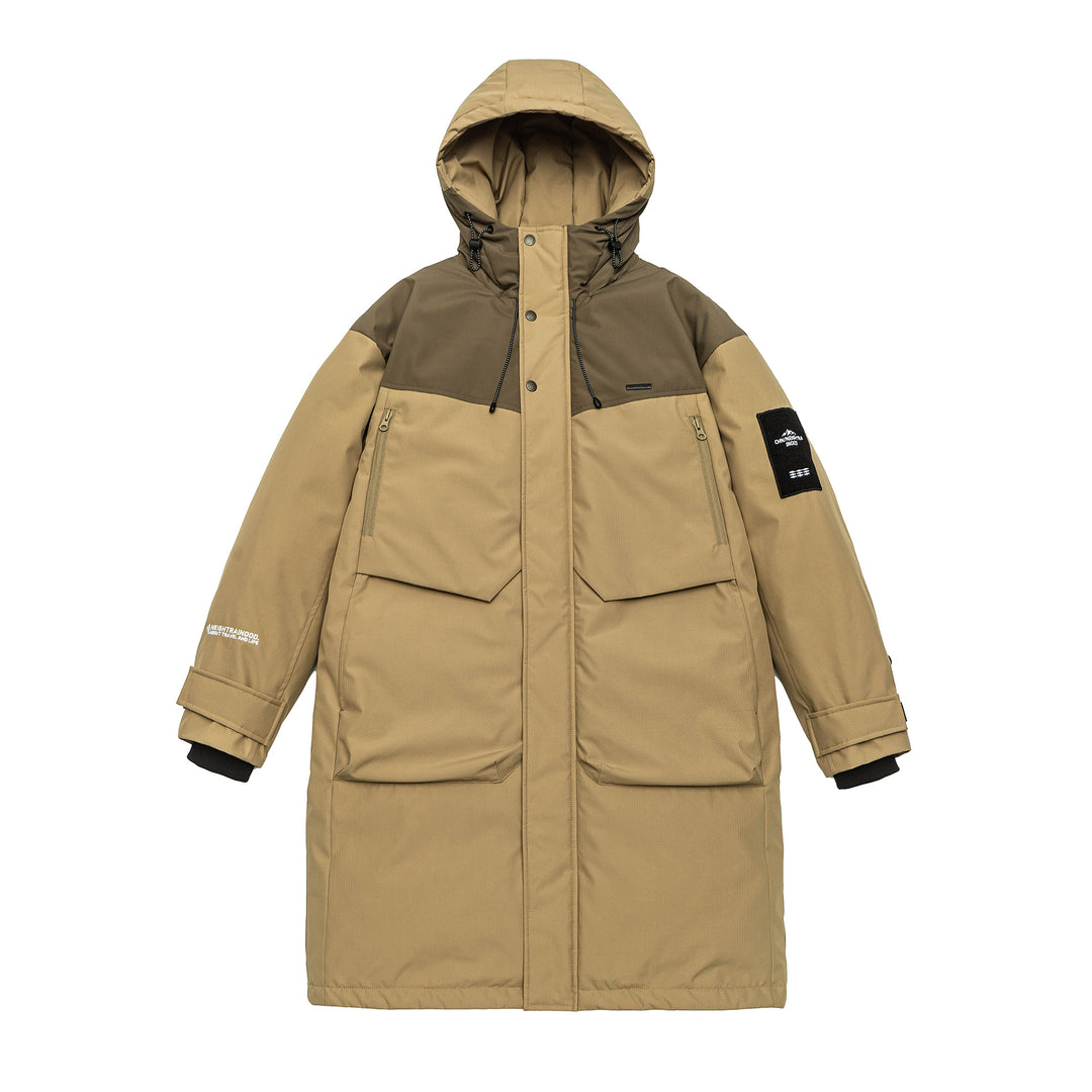 Herren Wasserabweisender Stepp-Winterparka mit Kapuze und Multifunktionstaschen Shop Nory