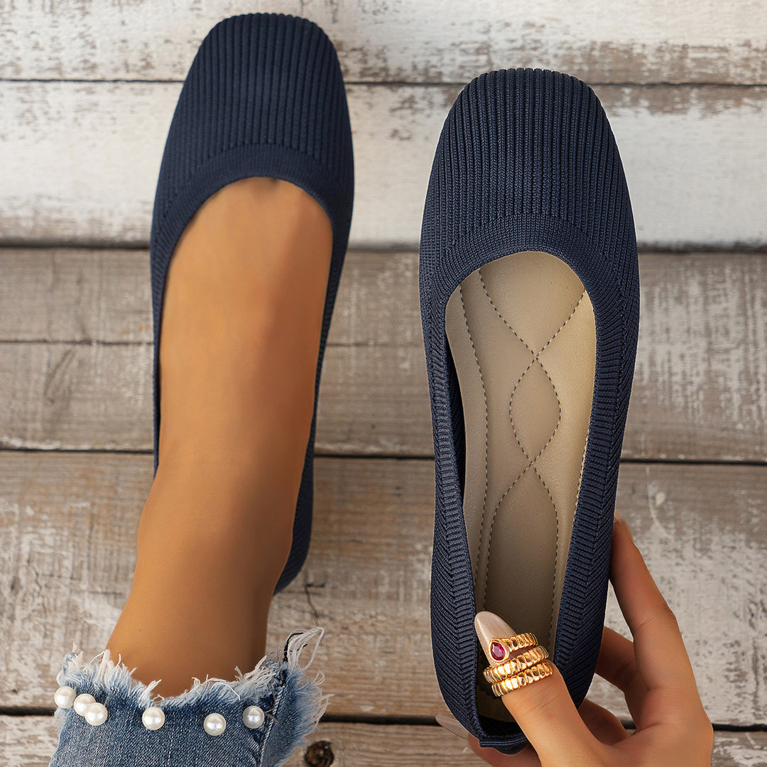 Damen Flexible Strick‑Slipper mit orthopädisch gepolstertem Fußbett Shop Nory