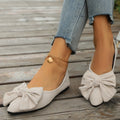 Damen Ballerinas mit modischem Schleifen-Design