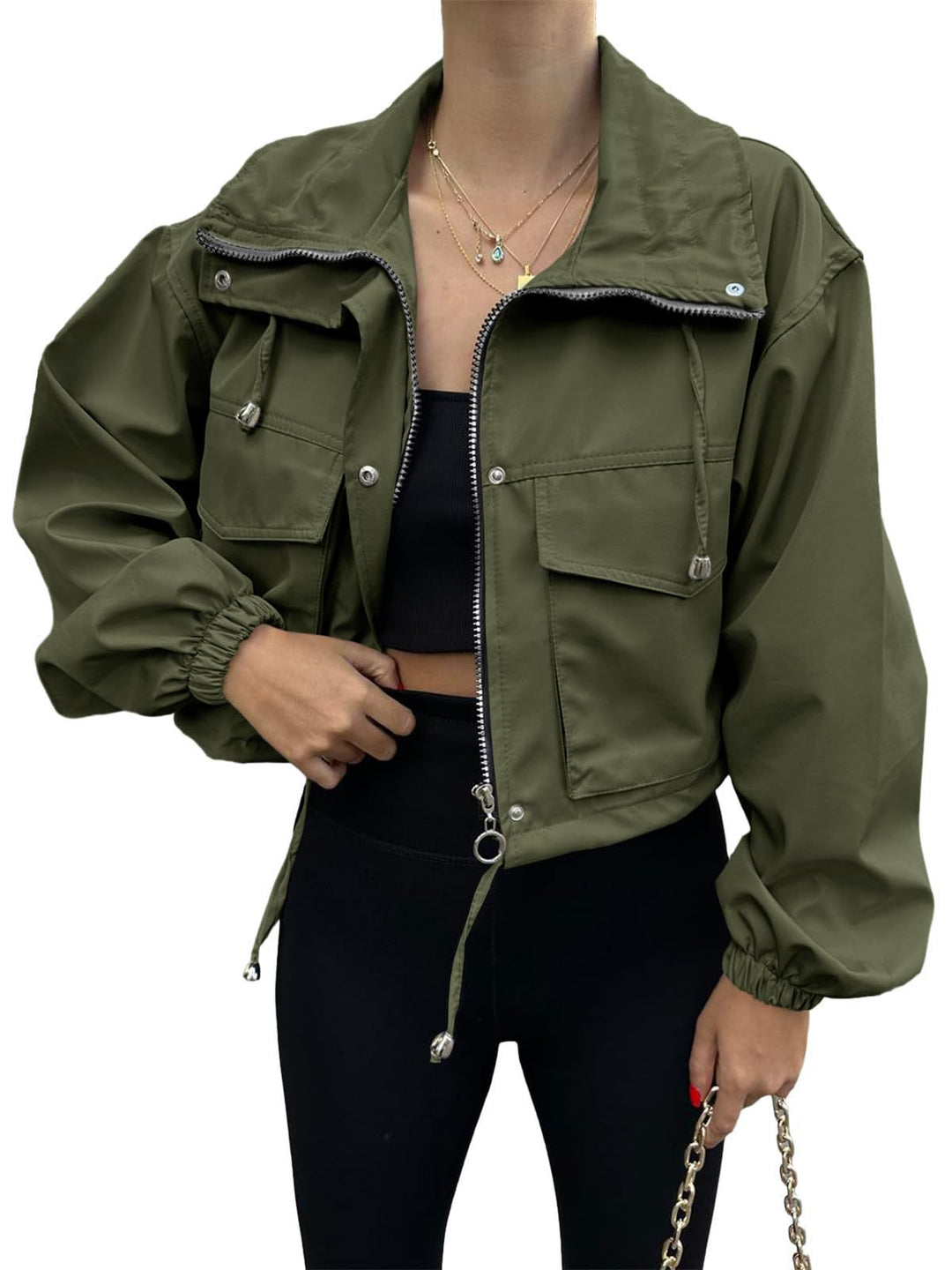 Damen Modische und sportliche Kurzjacke