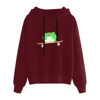Weinrot (Skateboard-Frosch)