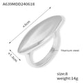 Damenring mit modernem, schmalem Design aus Titanstahl Shop Nory