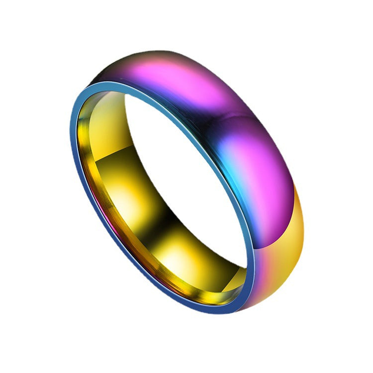 Damen Modischer Ring mit schimmerndem Farbverlauf Shop Nory