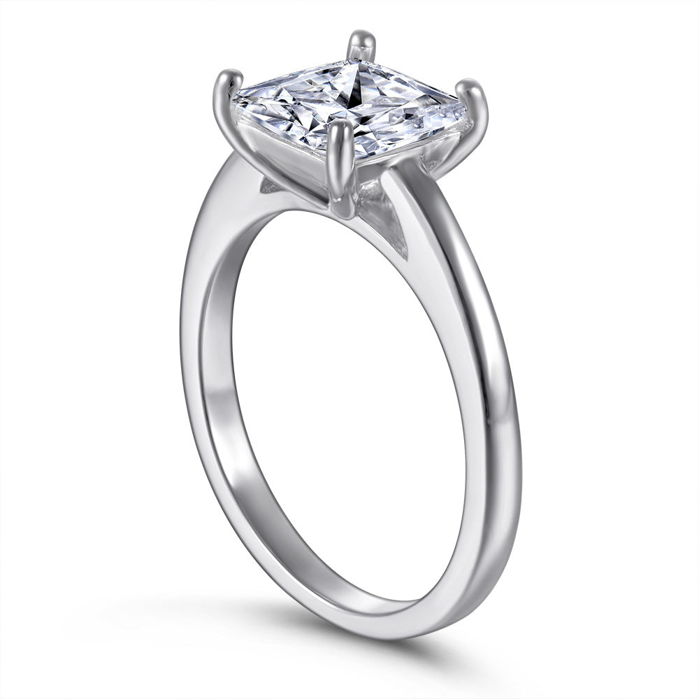 Damen Verlobungsring mit kunstvollem, verwundenem Design und funkelnden Zirkonia Shop Nory
