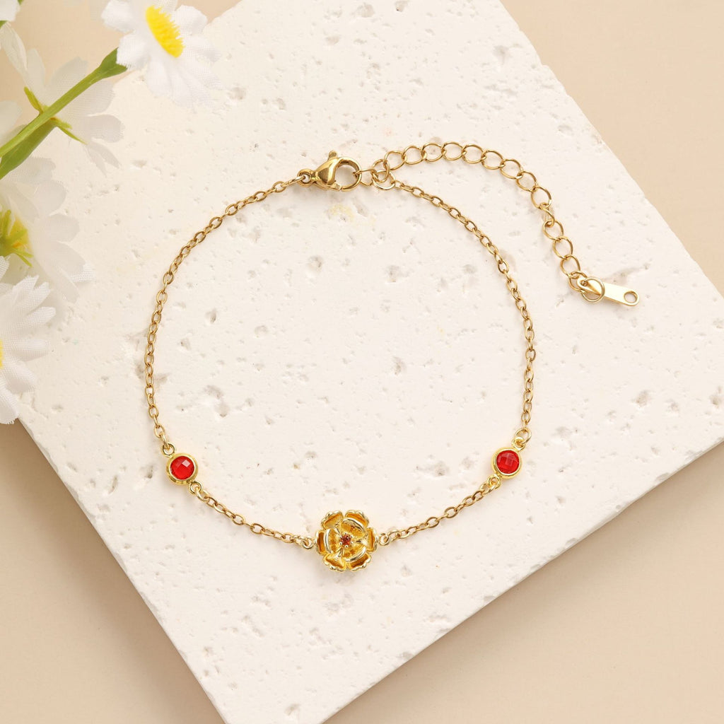 Damen filigranes Armband mit floralem Design Shop Nory