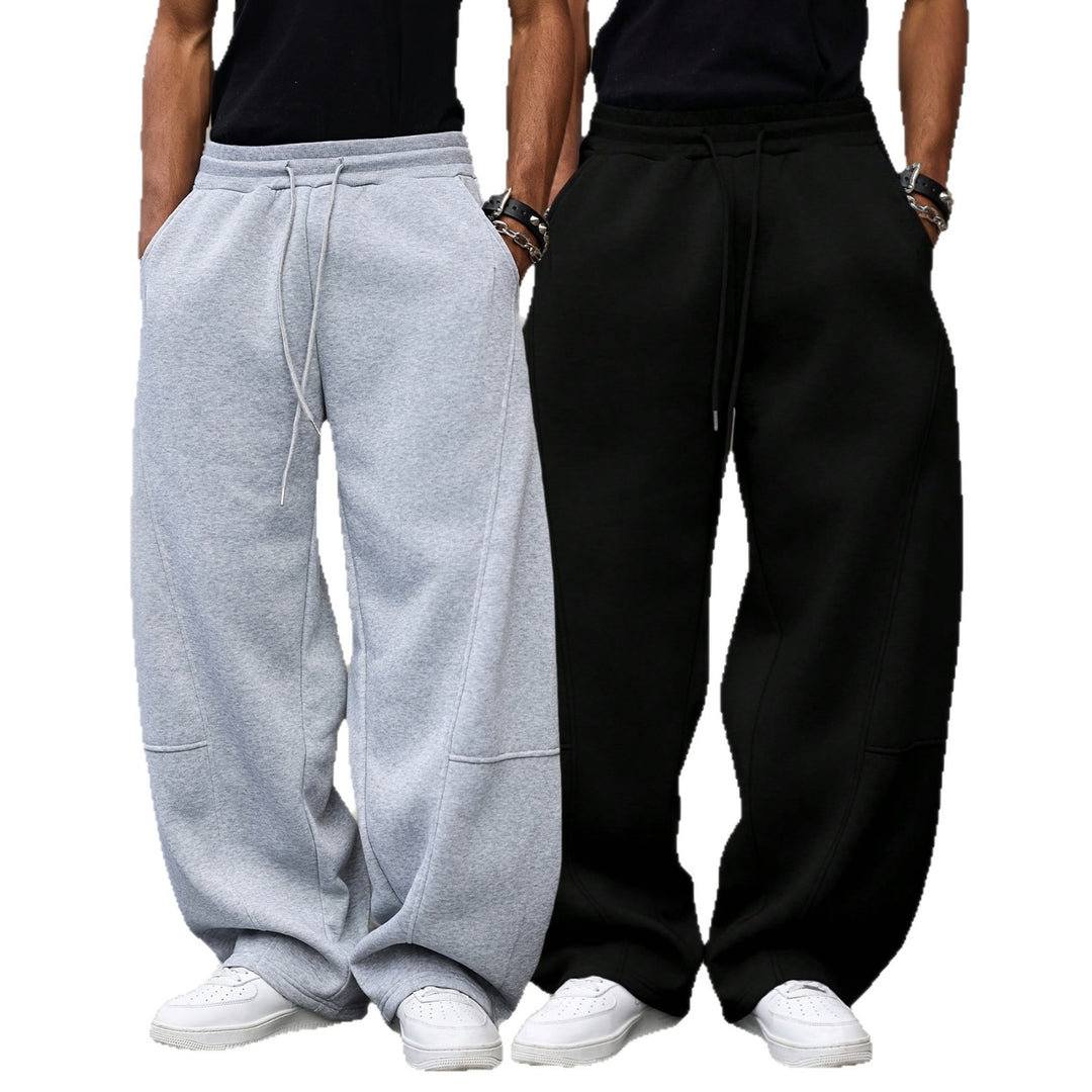 Herren weite Sweatpants im Baggy Cut mit elastischem Bund, Tunnelzug und Eingrifftaschen Shop Nory