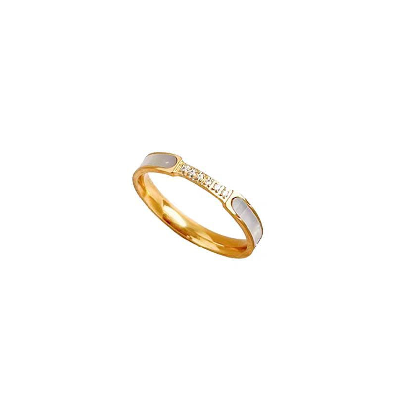 Damen Elegante Bandring mit Diamantakzenten Shop Nory
