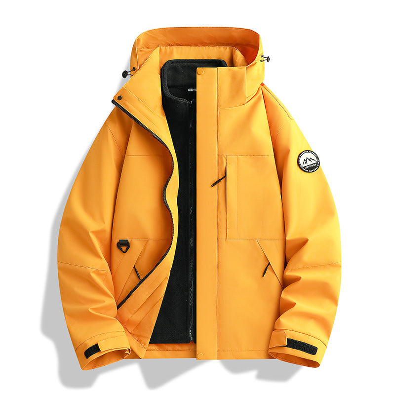Damen Wasserabweisender Parka mit abnehmbarer Fleece-Innenjacke und Kapuze Shop Nory