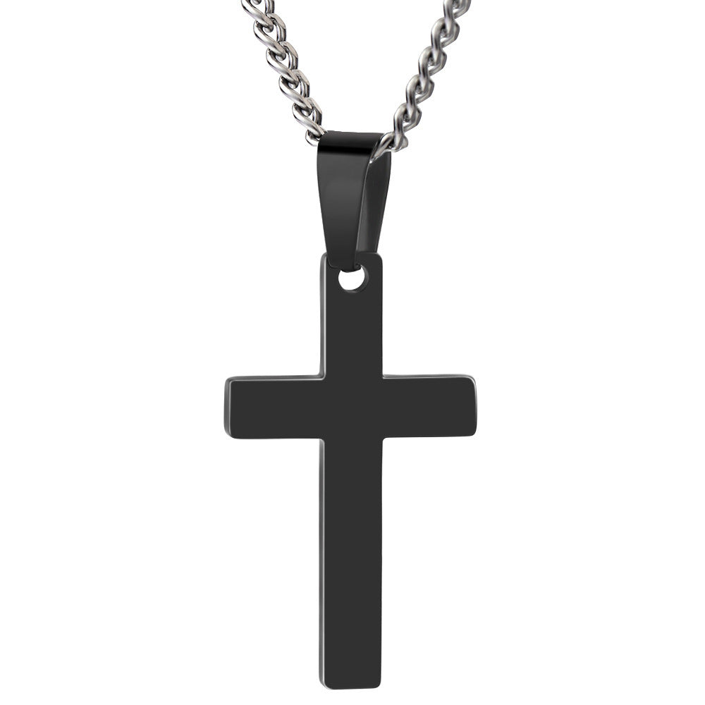 Damen Halskette mit modernem Kreuzanhänger aus hochwertigem Edelstahl Shop Nory