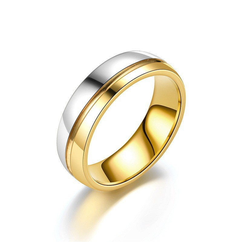 Herren Ring mit hochwertigem, zweifarbigen Oberflächendesign Shop Nory