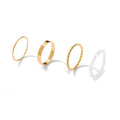 Damen Ring-Set mit kunstvollen Designs und eleganten Zirkonia-Details Shop Nory