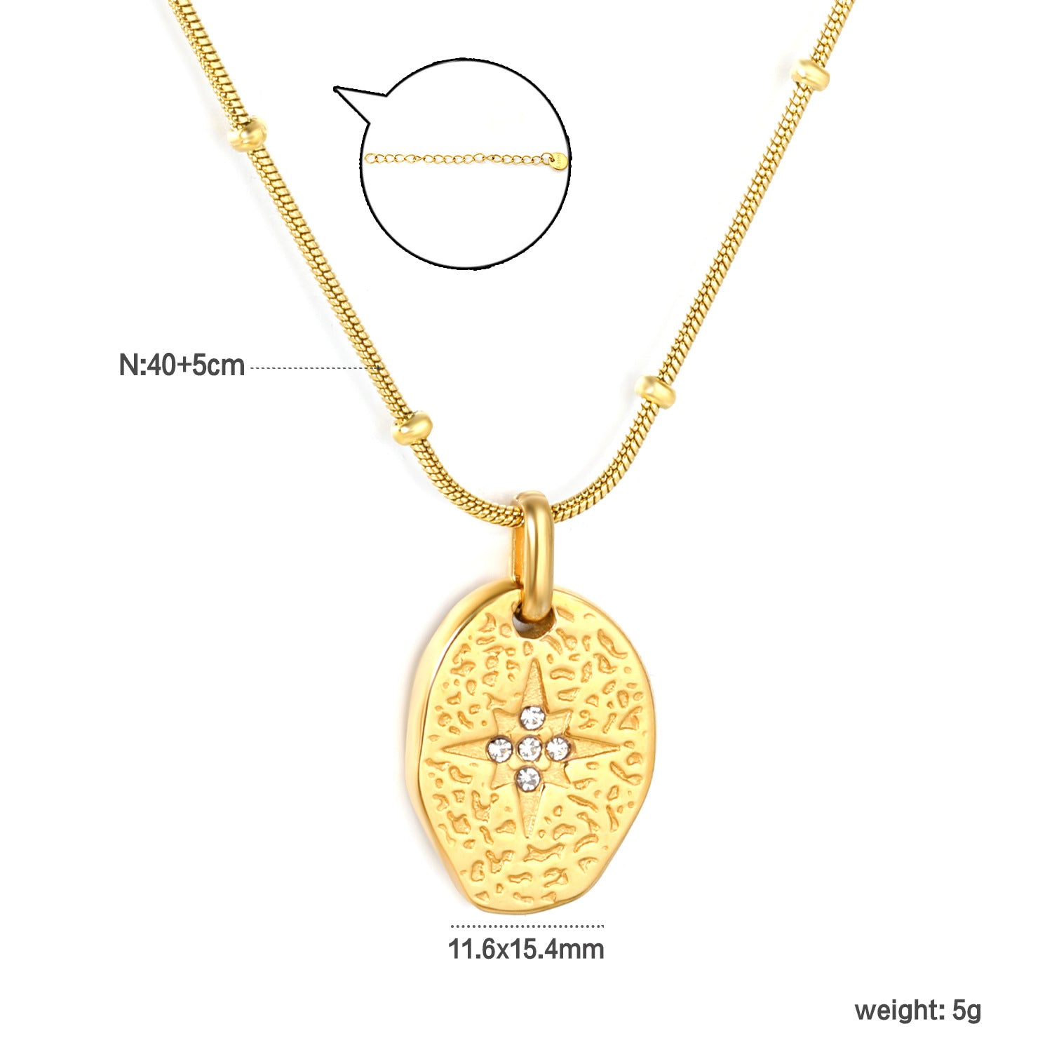 Damen Halskette mit Muschel-Anhänger und eleganter Perlenakzent Shop Nory
