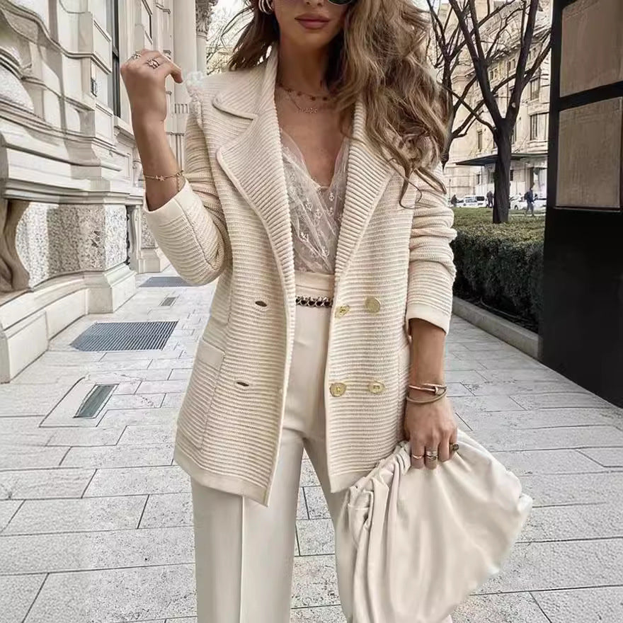Damen Stilvolle und elegante Strickjacke