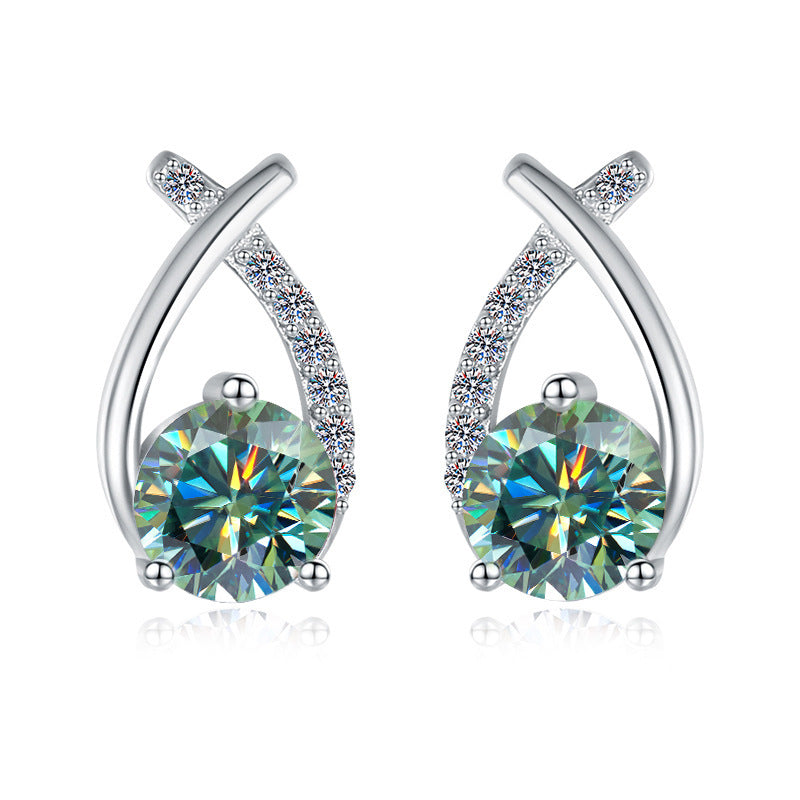 Damen Ohrringe mit funkelndem Kristall und elegantem Design Shop Nory