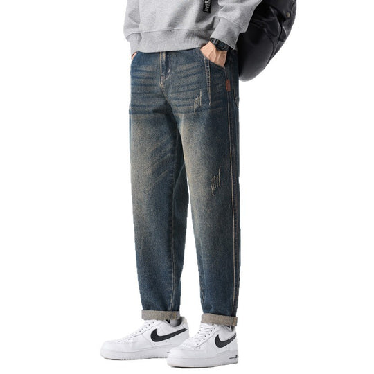 Herren Trendige Zerrissene Jeans Shop Nory