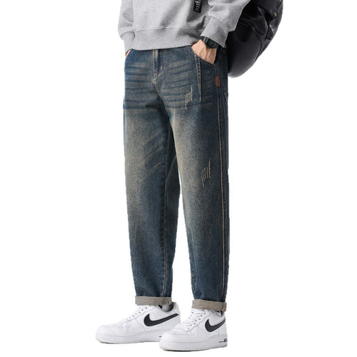 Herren Trendige Zerrissene Jeans Shop Nory