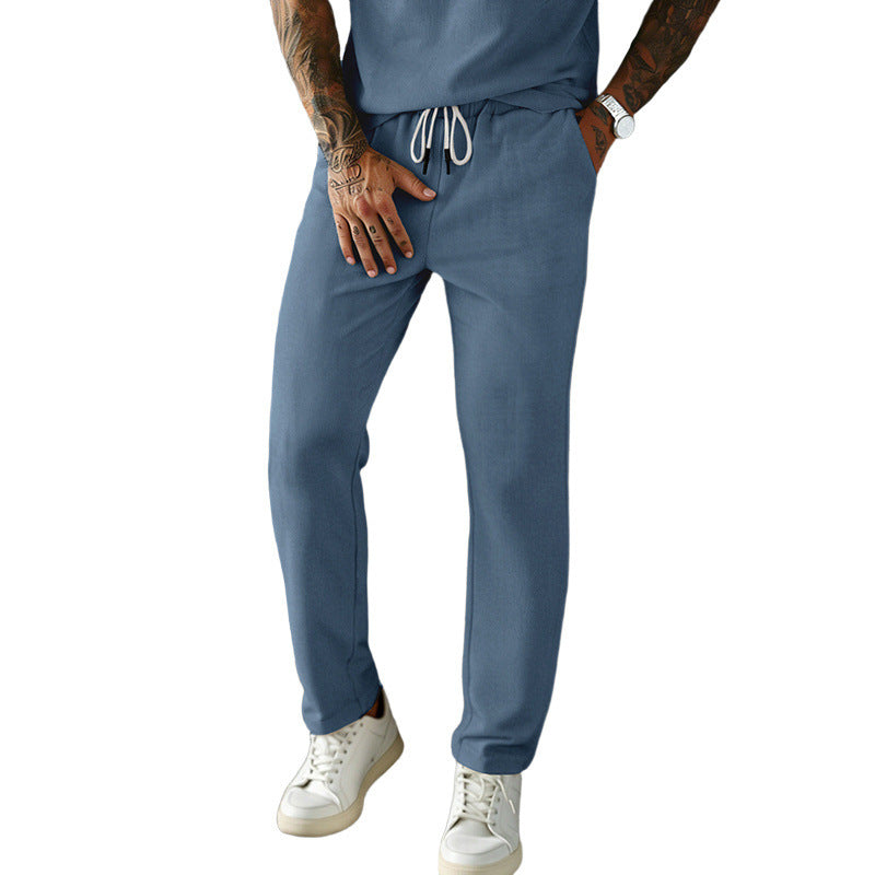 Herren Slim-Fit Jogginghose mit Kordelzug, elastischem Bund und seitlichen Eingrifftaschen Shop Nory