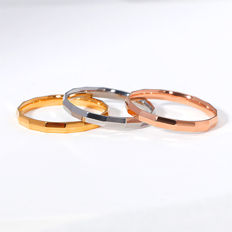 Damen Designer Ring mit hexagonalem Design Shop Nory