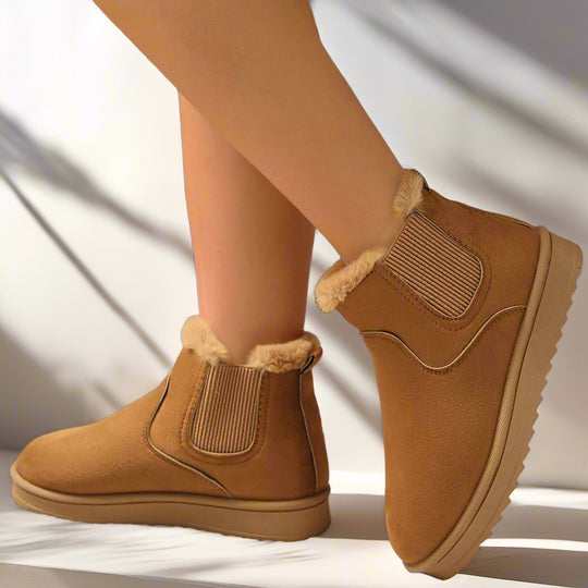 Damen Gefütterte Kurzschaft-Boots mit elastischem Einsatz und seitlichem Reißverschluss Shop Nory