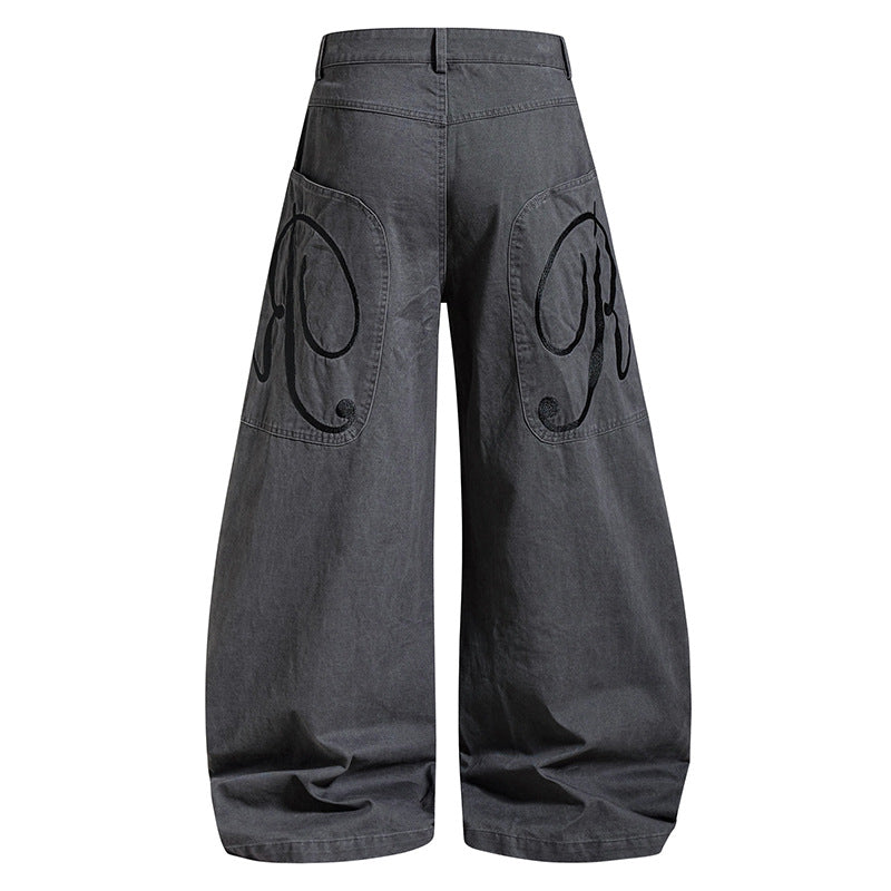 Damen weite High‑Waist Culotte-Jeans mit Baggy-Silhouette und Cargo-Details Shop Nory