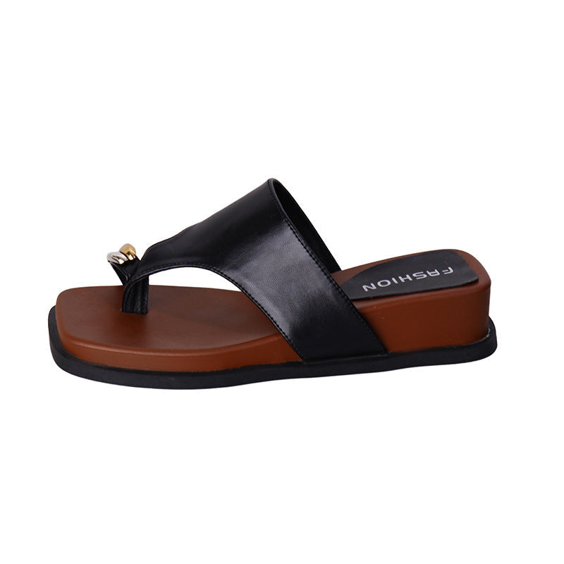 Damen Bequeme Zehentrenner-Sandalen mit modischem Riemendesign und ergonomischer Sohle