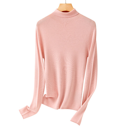 Damen Leichter Feinstrick-Rollkragenpullover mit fließender Passform Shop Nory