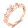 Damen offener Ring mit funkelndem Kristallbesatz und einzigartigem Design Shop Nory