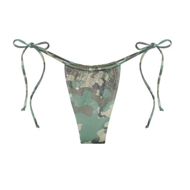 Damen Triangel-Bikini mit schimmernden Details