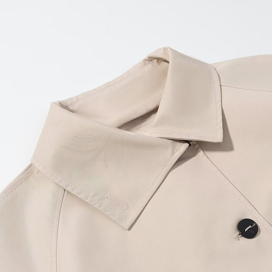 Damen Kurzjacke im Trenchstil mit kastiger Boxy‑Silhouette und Raglanärmeln Shop Nory