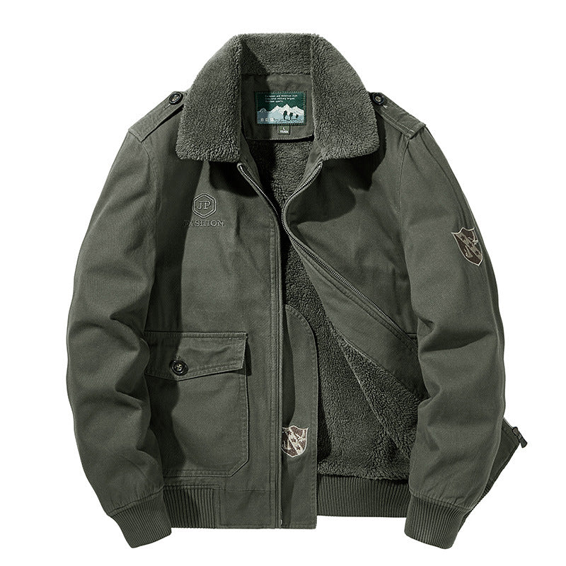 Herren Warme Übergangsjacke mit Fleece-Innenfutter Shop Nory