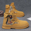 Damen modische Schnürboots mit seitlichem Reißverschluss und farbigen Akzenten Shopnory