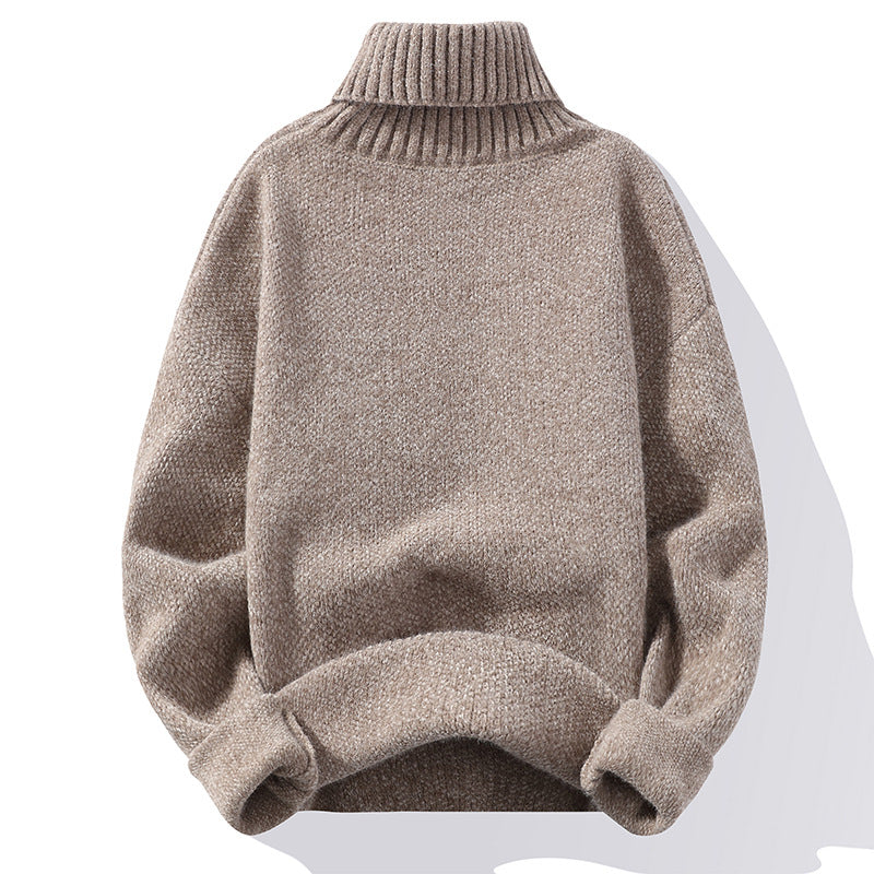 Herren Rollkragenpullover aus Bouclé-Feinstrick mit gerippten Bündchen Shop Nory