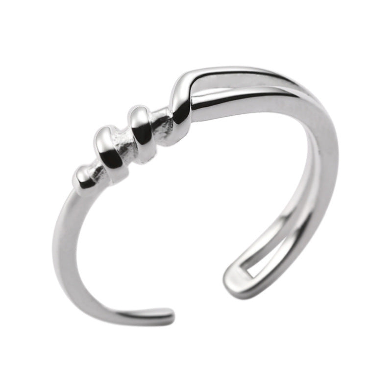 Damen Offener Ring mit modernem, geschwungenem Design Shop Nory